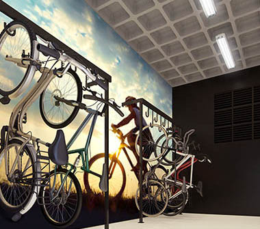 Perspectiva do bicicletário