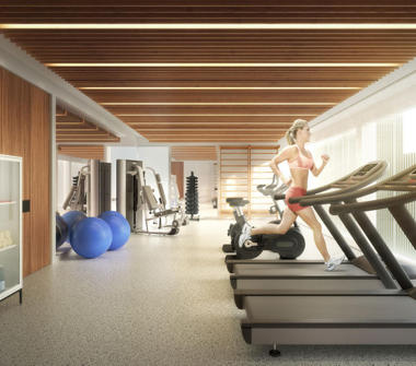 Perspectiva ilustrada do fitness