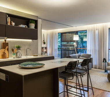 Foto apartamento modelo decorado 48m²