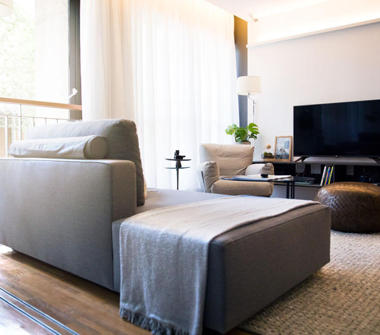 Foto apartamento modelo decorado 48m²