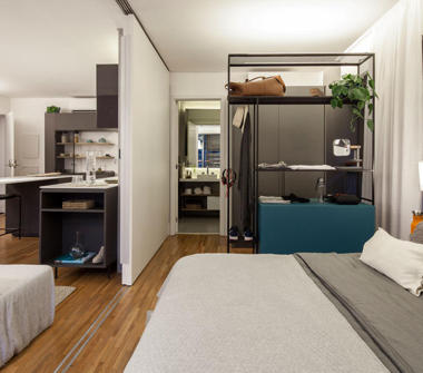 Foto apartamento modelo decorado 48m²